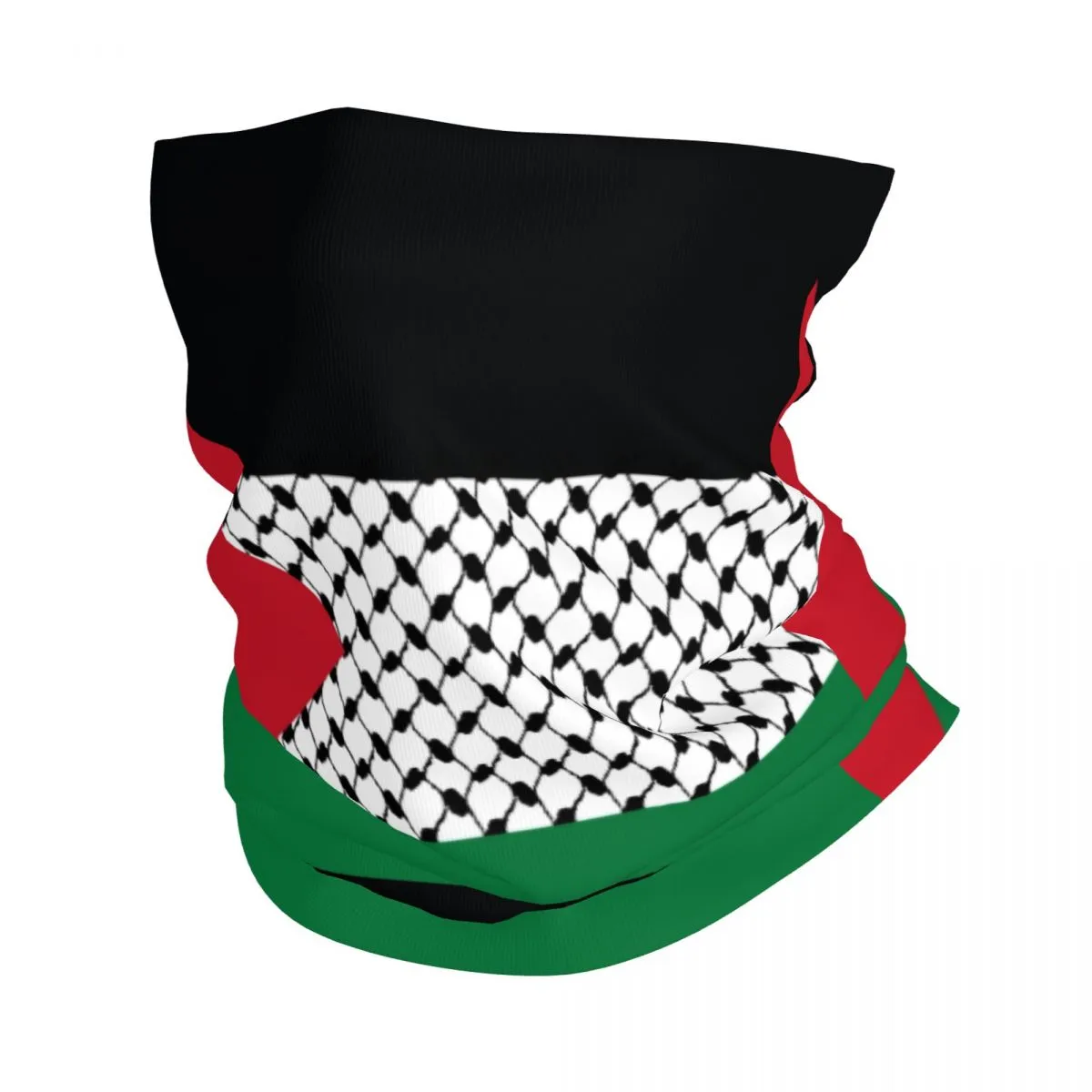 Bandana cou grillage drapeau palestine - Drapeaublog